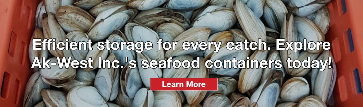 Ak-West Inc. Seafood containers solutions, reusable storage containers.
